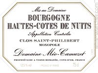 Meo-Camuzet Bourgogne Hautes-Cotes de Nuits Blanc Clos Saint-Philibert 2018